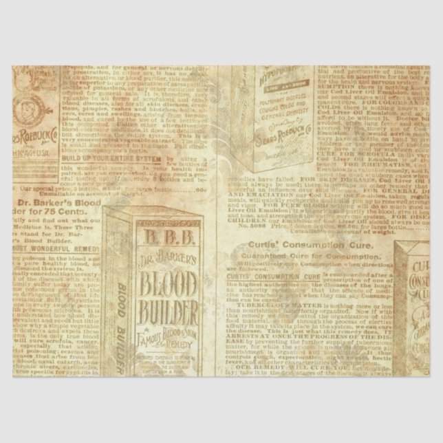 Papel De Seda Ephemera Dourado Paper Series Design 18 (Frente )