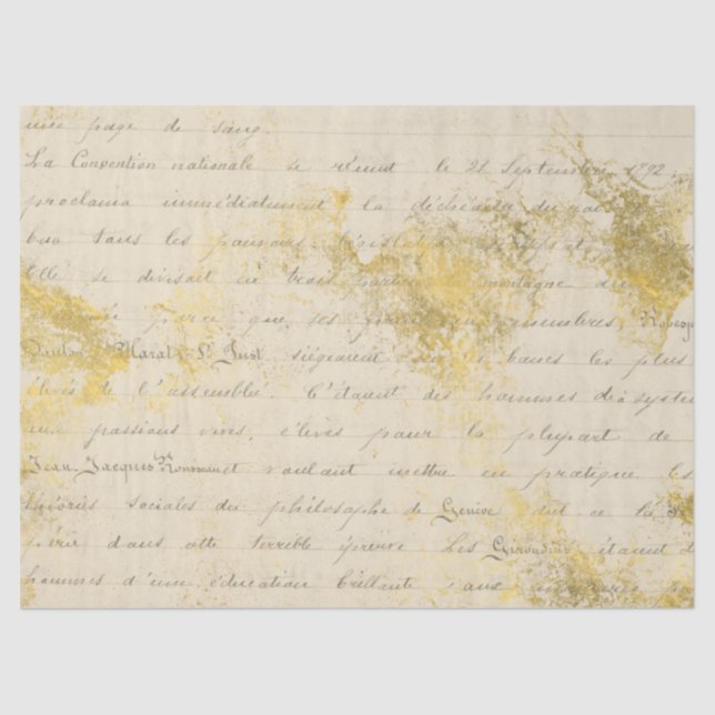 Papel De Seda Ephemera Dourado Paper Series Design 2 (Frente )