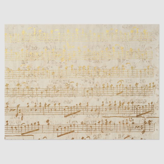 Papel De Seda Ephemera Dourado Paper Series Design 4 (Frente )