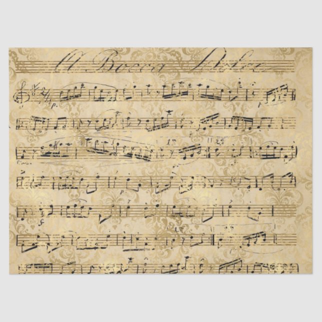 Papel De Seda Ephemera Dourado Paper Series Design 9 (Frente )