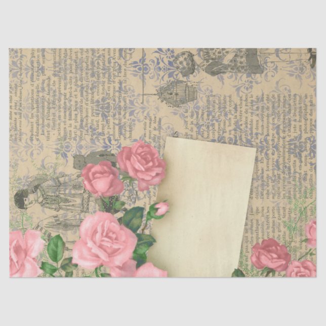 Papel De Seda Ephemera French Paper Series Design 4 (Frente )