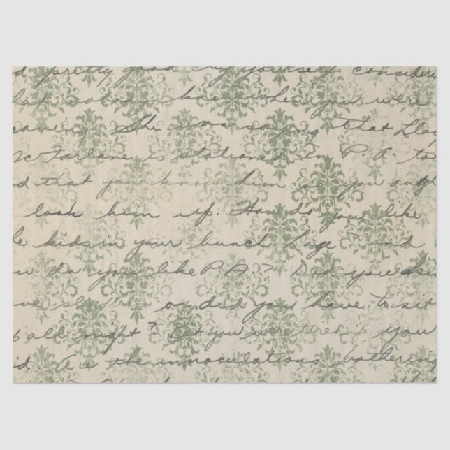 Papel De Seda Ephemera Green Paper Série Design 24 (Frente )