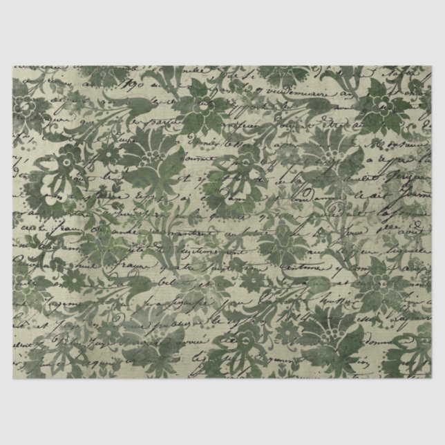 Papel De Seda Ephemera Green Paper Série Design 6 (Frente )