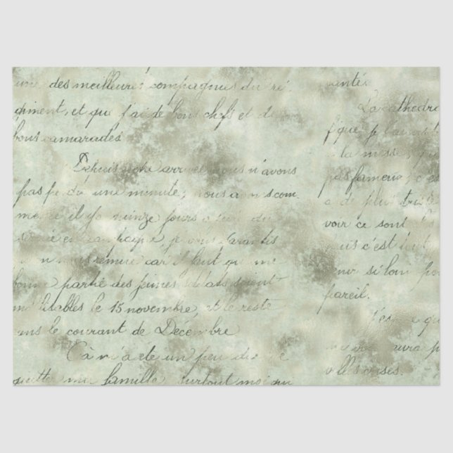 Papel De Seda Ephemera Green Paper Series Design 11 (Frente )