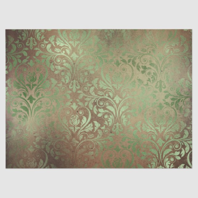 Papel De Seda Ephemera Green Paper Series Design 12 (Frente )