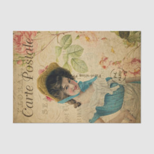 Papel De Seda Ephemera Linda Atriz Mabel Rowland Decoupage