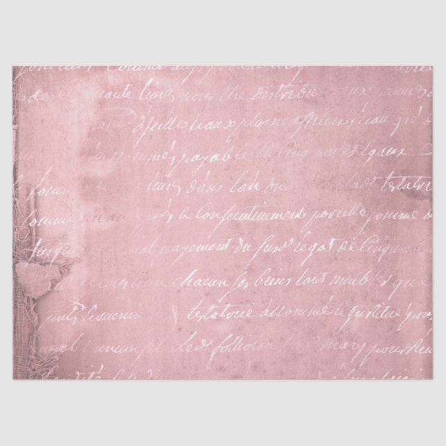 Papel De Seda Ephemera Pink Paper Series Design 19 (Frente )