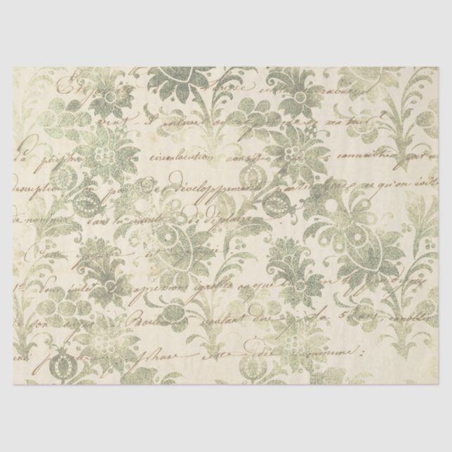 Papel De Seda Ephemera Sepia Paper Series Design 20 (Frente )