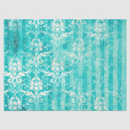 Papel De Seda Ephemera Turquoise Paper Series Design 20