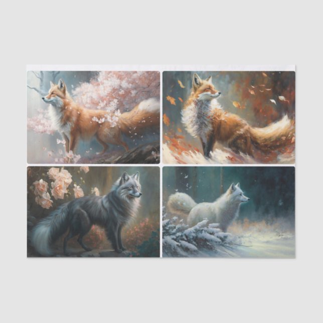 Papel De Seda Época das raposas (Frente )