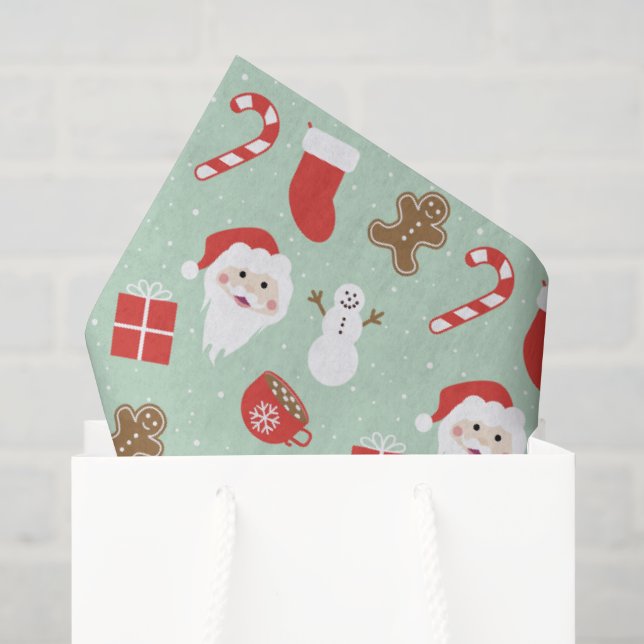 Papel De Seda Época de Natal   (Sacola de presentes)