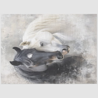 Papel De Seda Equídeo branco Abstrato preto-branco de dissociaçã