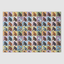 Equinos Padrão Criativo Artesanato Embalagem Eques