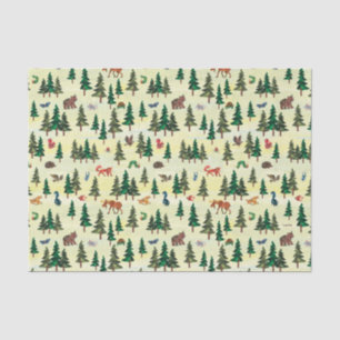 Papel De Seda Eric Carle Padrão de Diversão Florestal