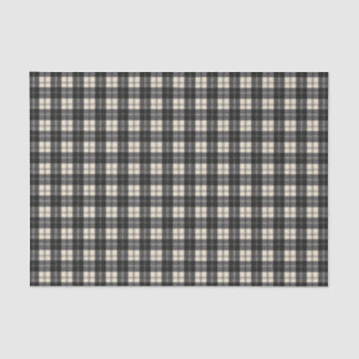 Papel De Seda Erskine Black and White Scottish Tartan