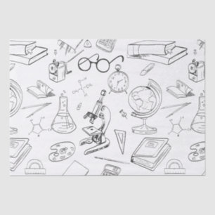 Papel De Seda esboços do cientista