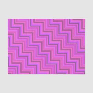 Papel De Seda Escada de faixas cor-de-rosa
