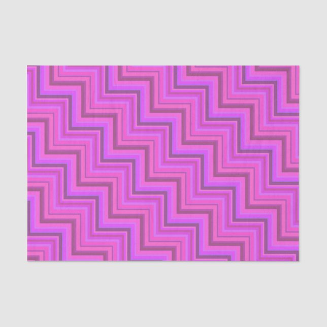 Papel De Seda Escada de faixas rosa (Frente )