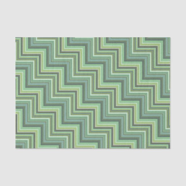 Papel De Seda Escada verde-oliva (Frente )