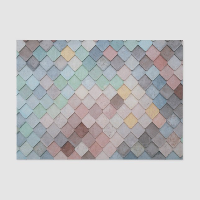 Papel De Seda Escalas Arco-íris (Frente )