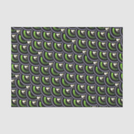 Papel De Seda Escalas de Peacock Verde