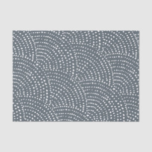 Papel De Seda Escalas de pontos de tinta - Branco transparente