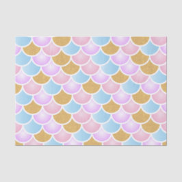 Papel De Seda Escalas Pastel da sereia