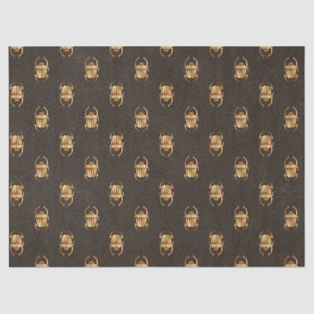 Papel De Seda Escaravelhos de escaravelho metálico-Dourado em ca (Frente )