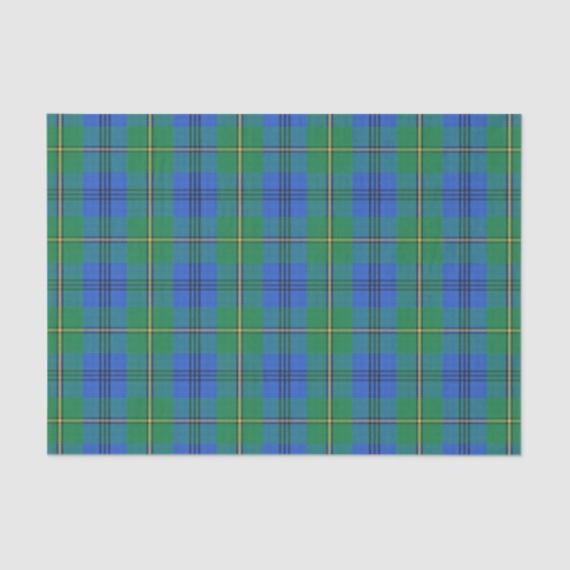 Papel De Seda Escocês Gifts Clan Johnston Johnstone Tartan (Frente )