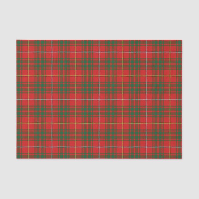 Papel De Seda Escocês Presentes Clan Bruce Tartan (Frente )