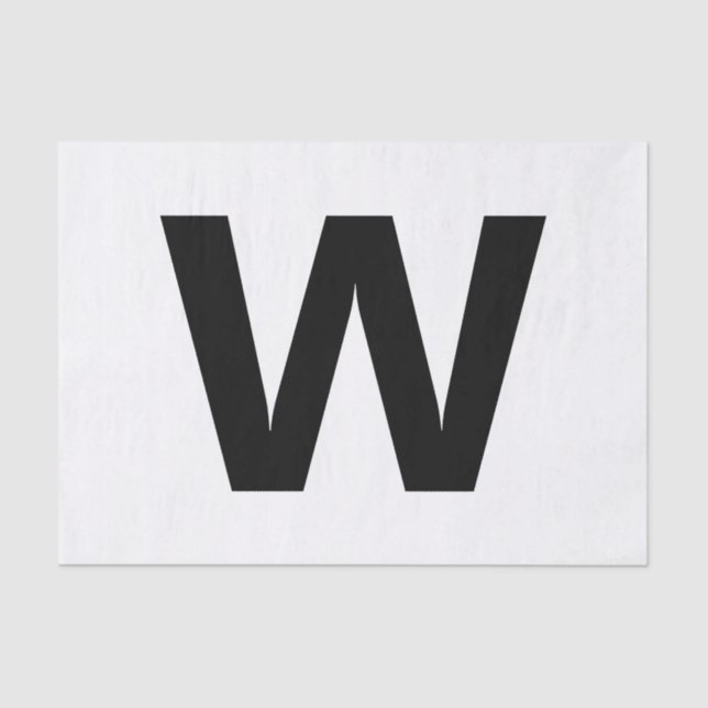 Papel De Seda Escolher qualquer letra | Fonte: Aberto Sans Conde (Frente )