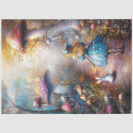 Papel De Seda Esconder Floresta de Loura e Coelho