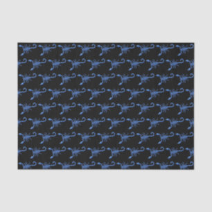 Papel De Seda Escorpião Azul