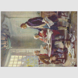 Papel De Seda Escrevendo a Declaração de Independência (EUA)