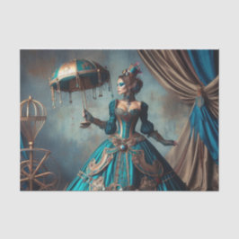 Papel De Seda Escritora do Circus Steampunk Vintage Senhora Vito