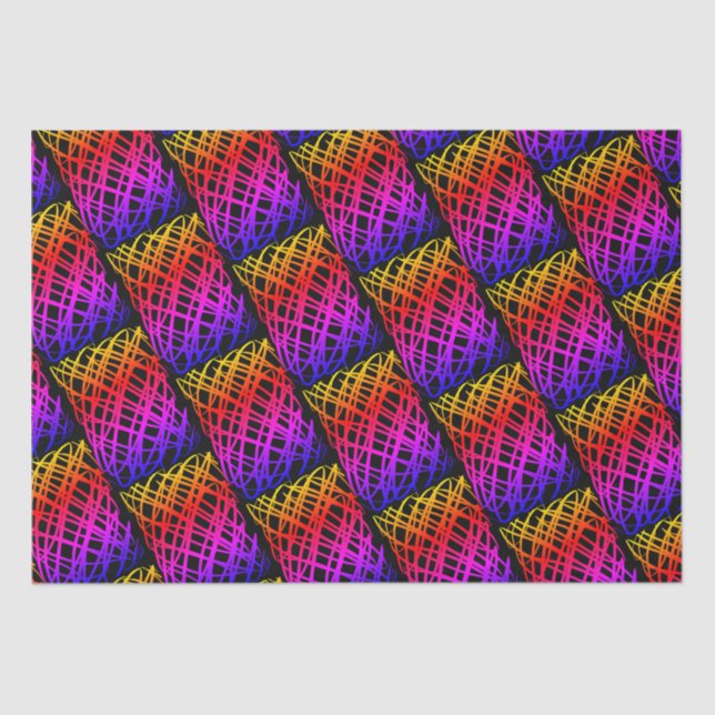 Papel De Seda Escrivora Simples | Meia gota | Fundo Negro | (Frente )