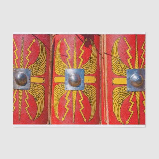 Papel De Seda Escudo Militar Romano - Scutum (Frente )