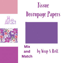 Papel De Seda Escuro Roxo