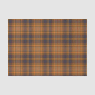 Papel De Seda Escuro | xadrez de tartan laranja