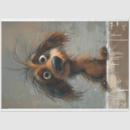 Papel De Seda Esmague a Desnuvem de Cão de Dachshund