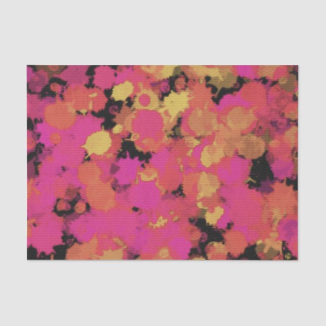 Papel De Seda Espaçadores rosa e Dourados (Frente )