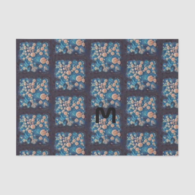 Papel De Seda Espaço Mimosa Ouro Nebula Blossom (Frente )