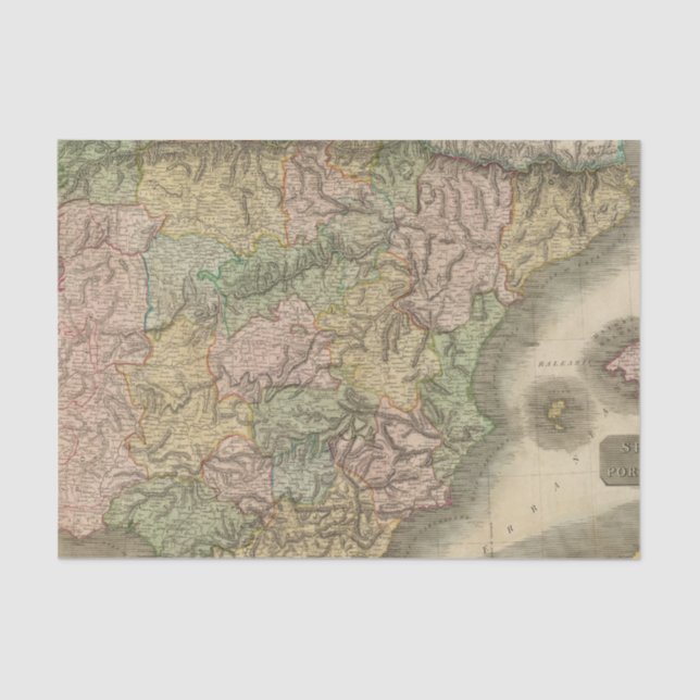 Papel De Seda Espanha, Portugal 7 (Frente )