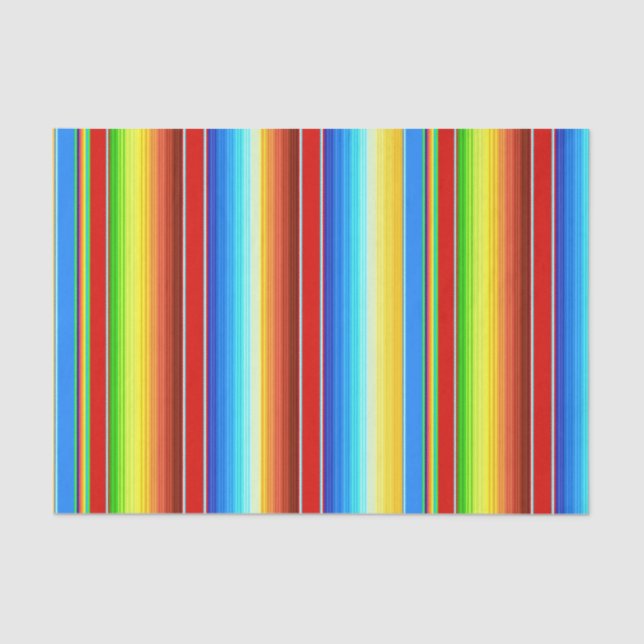 Papel De Seda Espanhol tradicional geral mexicano vibrante (Frente )