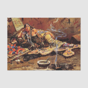 Papel De Seda “Esperando e Louca” de Charles M Russell