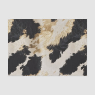 Papel De Seda Espinho Dourado branco preto