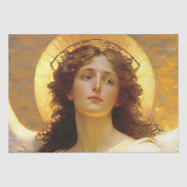 Papel De Seda Espírito Anjo Dourado da Manhã (Frente )