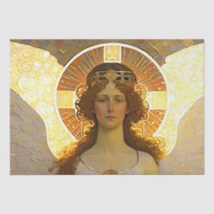 Papel De Seda Espírito Anjo Dourado da Noite