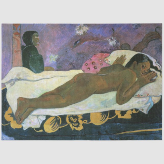 Papel De Seda Espírito do Morto Vigiando, Gauguin (Frente )