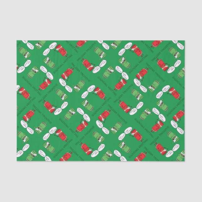 Papel De Seda Espíritos engraçados de Cozinhar de Cartoon de Nat (Frente )